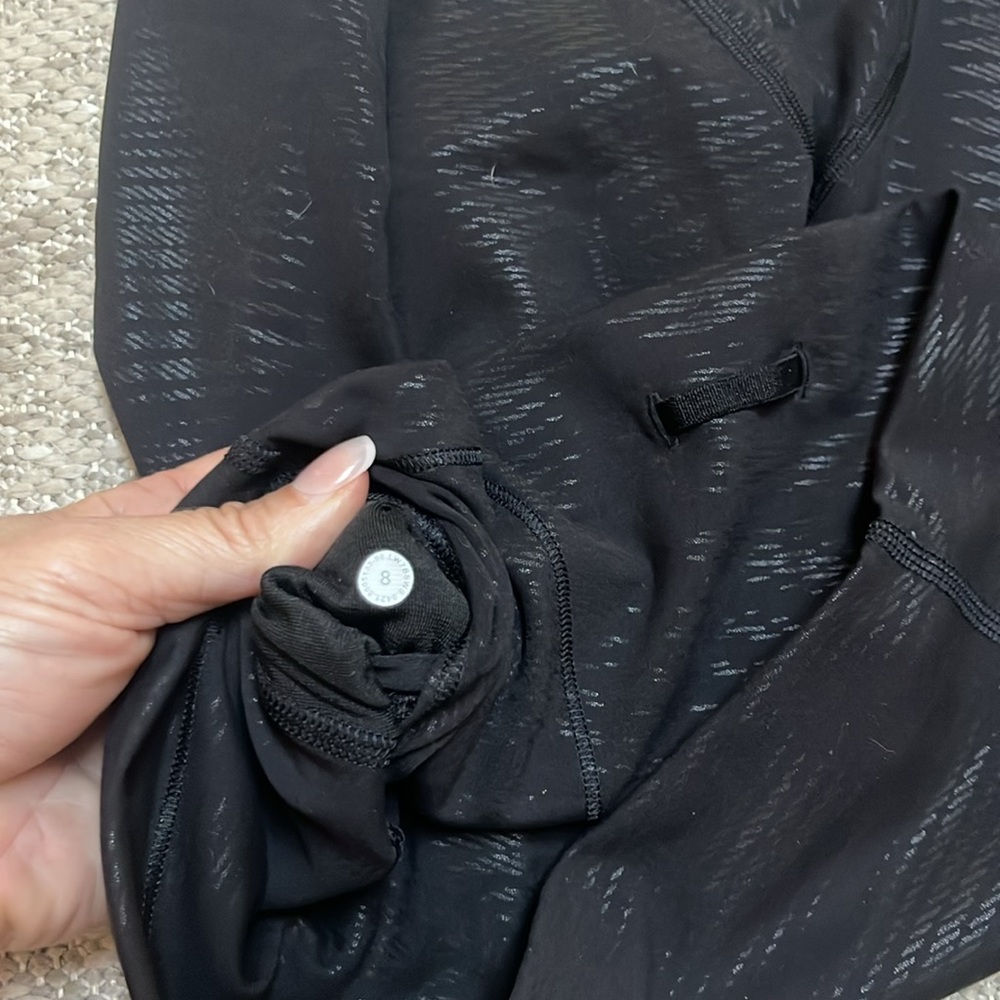 Lululemon Wunder Train High Rise Short Sz 8 in Shapeshifter Black Foil 8” - Picture 5 of 7